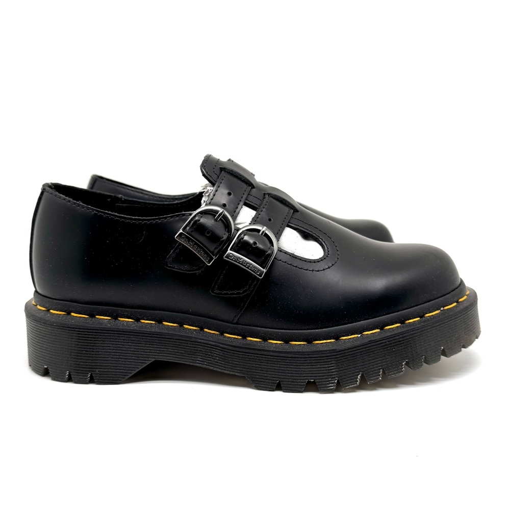 Dr. Martens 8065 II Core Bex Platform Mary Janes Black Smooth Leather Size 7 - Picture 2 of 12